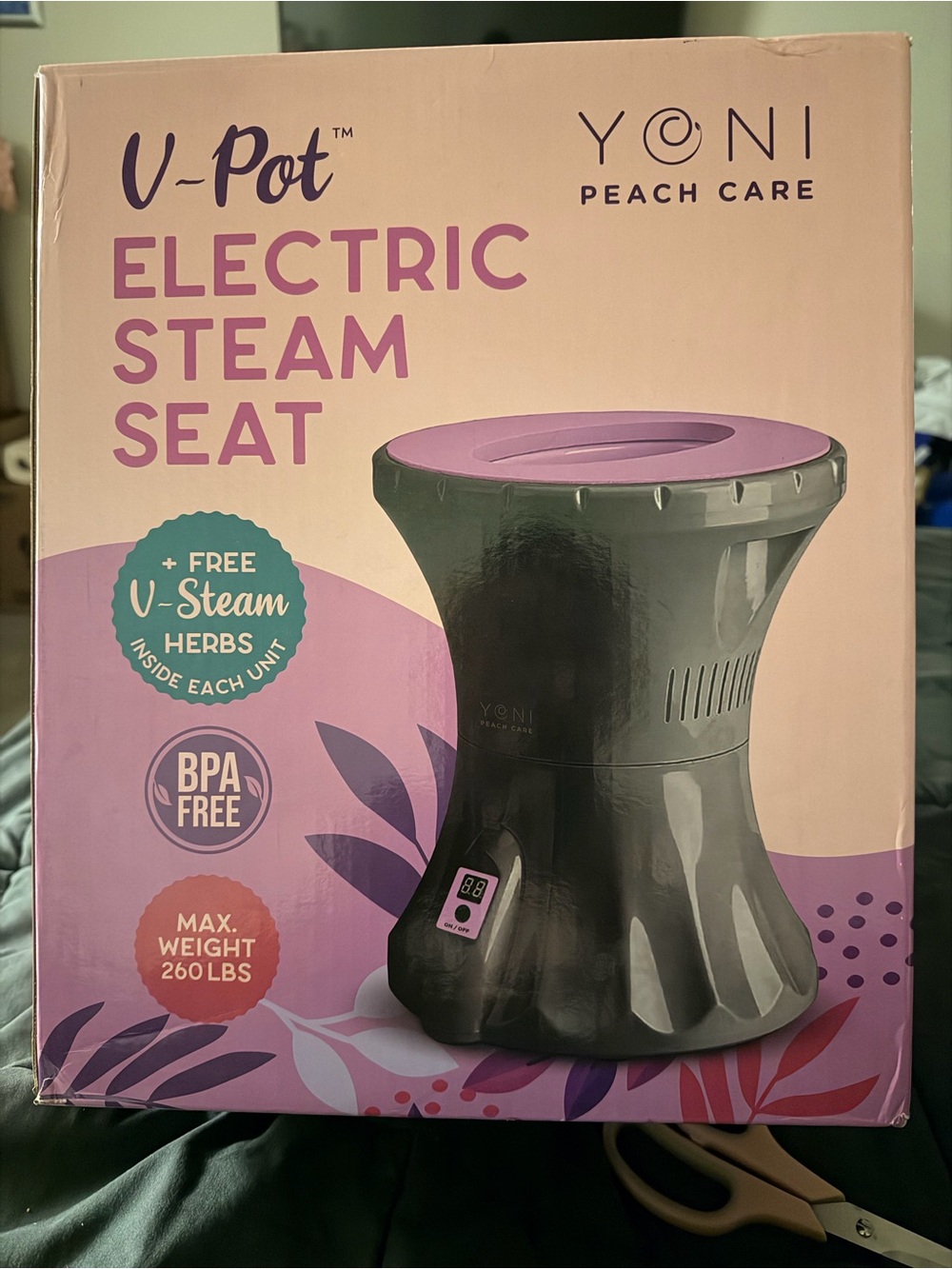Yoni Peach Care V-Pot Electric Steam Seat - Purple